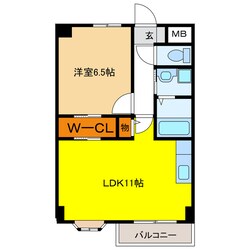 Ys Stage Wakamiyaの物件間取画像